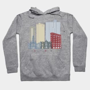 Fort Worth skyline poster Hoodie